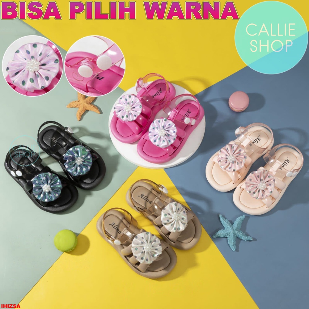 Sandal Anak Perempuan Bunga Tali Jelly Alina 6889-A1 KCBGBNTK