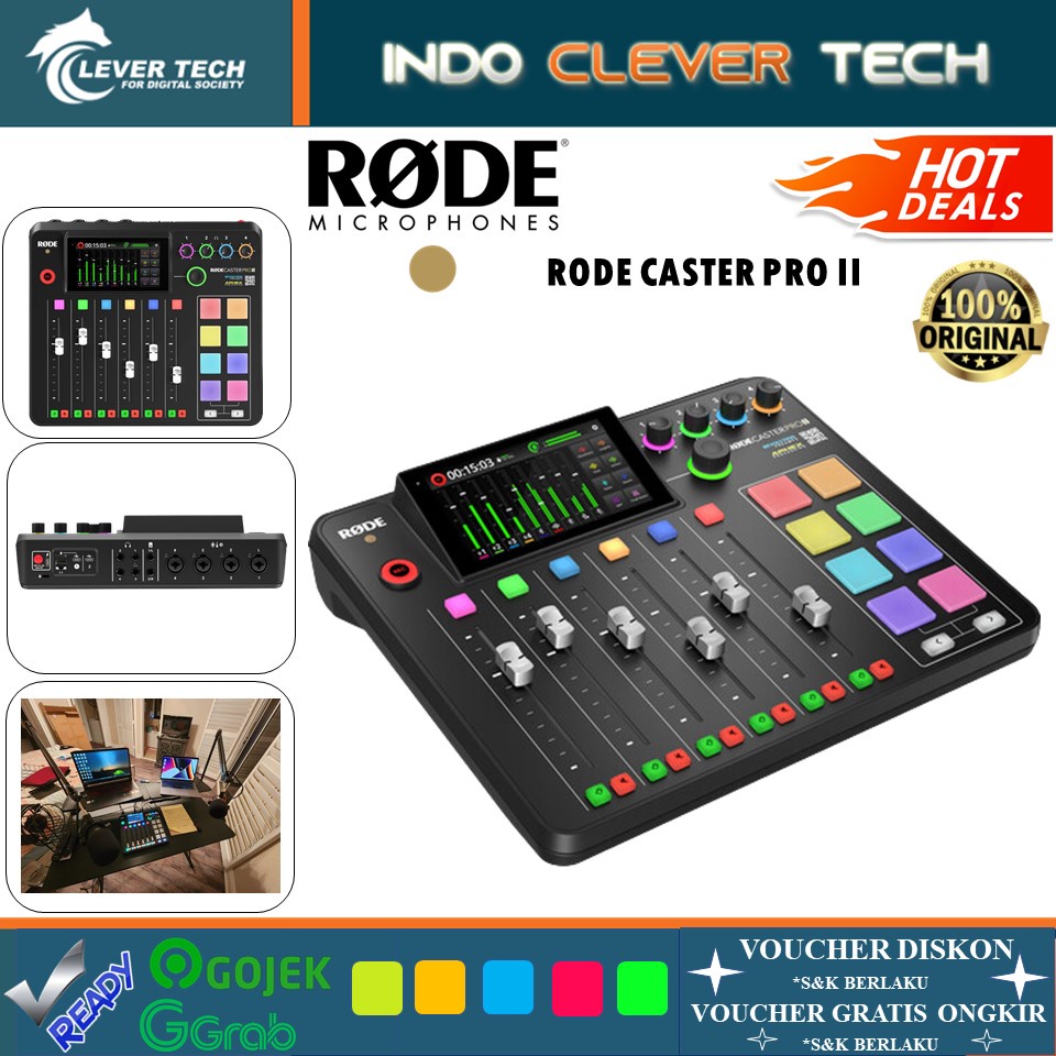 Rode Caster Pro II Audio Mixer Production Rodecaster Pro 2