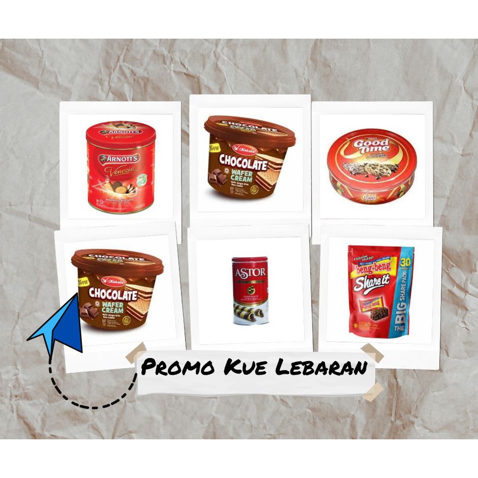 

Kue Lebaran murah goodtime arnotts delbis beng beng kokola astor