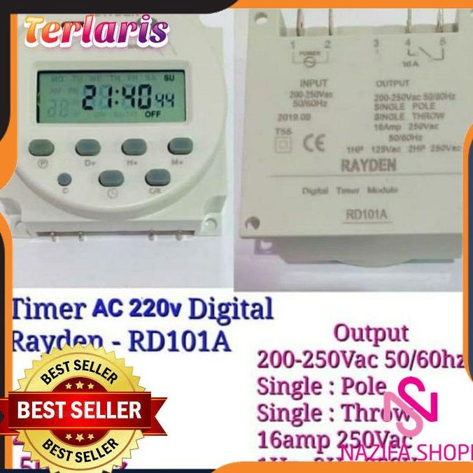 timer digital 16A 220v/ digital timer listrik 220v