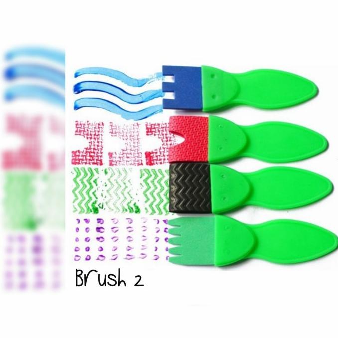 

Kuas Lukis Cat Air Stempel DIY Brush Painting Graffity Montessori Anak pen01