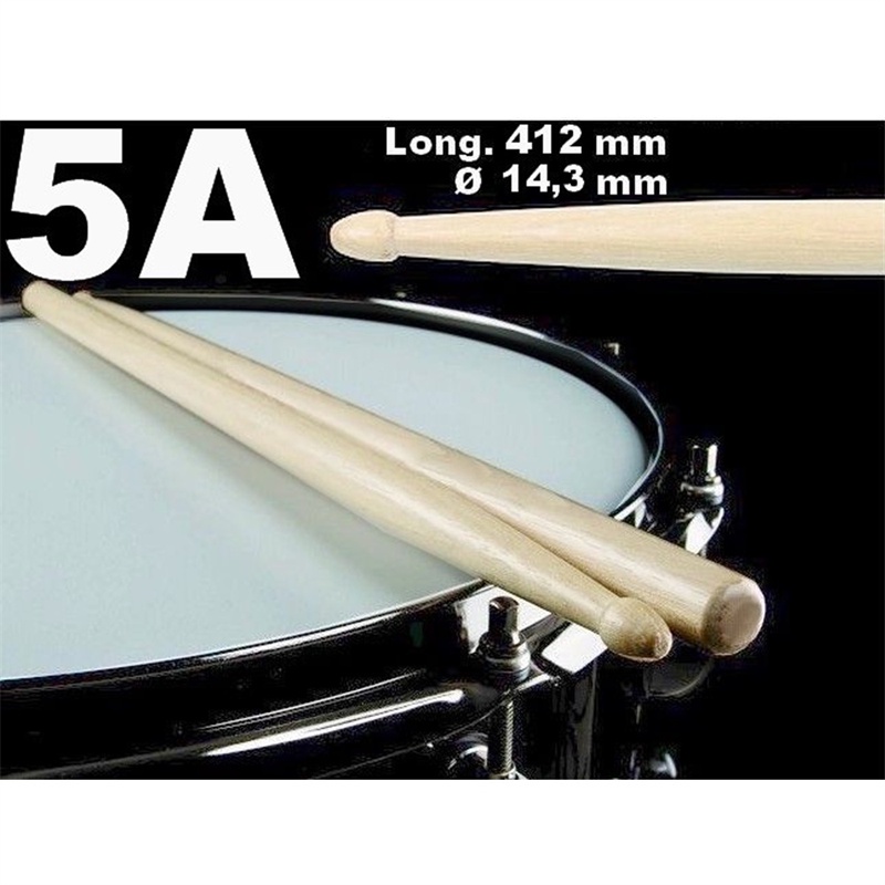 Rixton Drum Stick 5A/7A Warna Solid Kualitas Tinggi Drum Stick (1 Pasang)