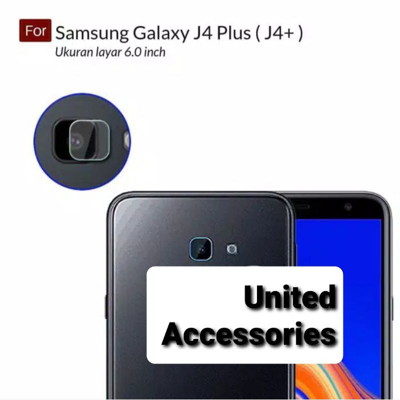 Tempered Glass Camera Samsung Galaxy J4 Plus Anti Gores Camera Belakang