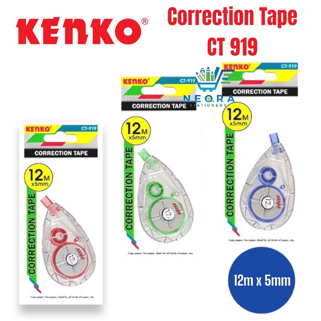 

Kenko Correction Tape Pita CT-919 | 12m x 5mm