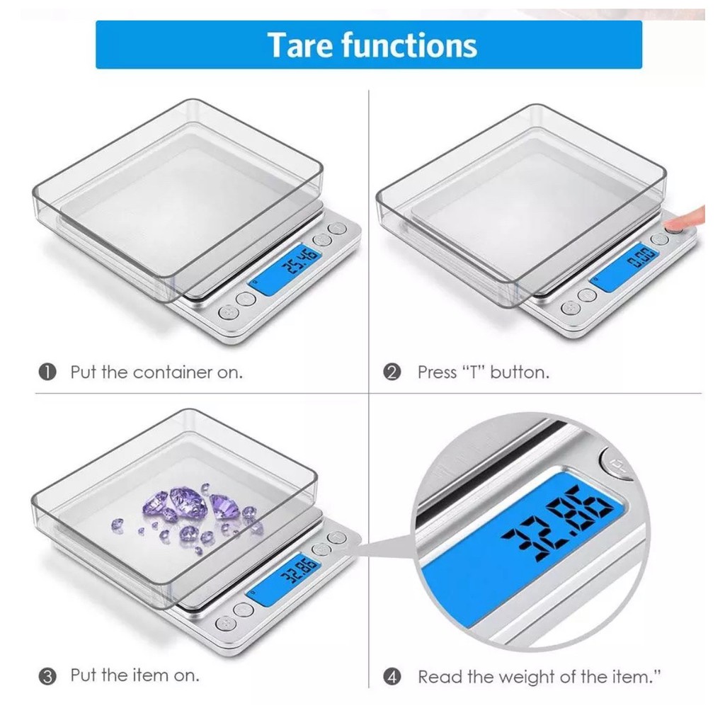 (COD)SG Stock | Fast Delivery | Promotion | Digital Weighing Scale 3000g 0.1g /0.01oz, Pocket Mini Food Scale, Electronic Je