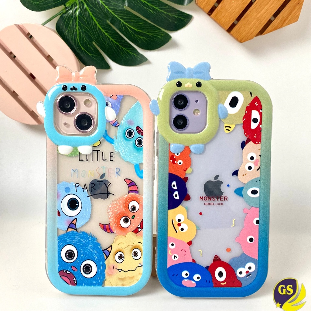 Soft Case Imut Lucu 3D Pitachu Little Monster Case iPhone 7 8 SE 2020 7+ 8+ X XS XR XS MAX iPhone 11 12 13 PRO MAX iPhone 14 14 PRO14 PLUS 14 PRO MAX