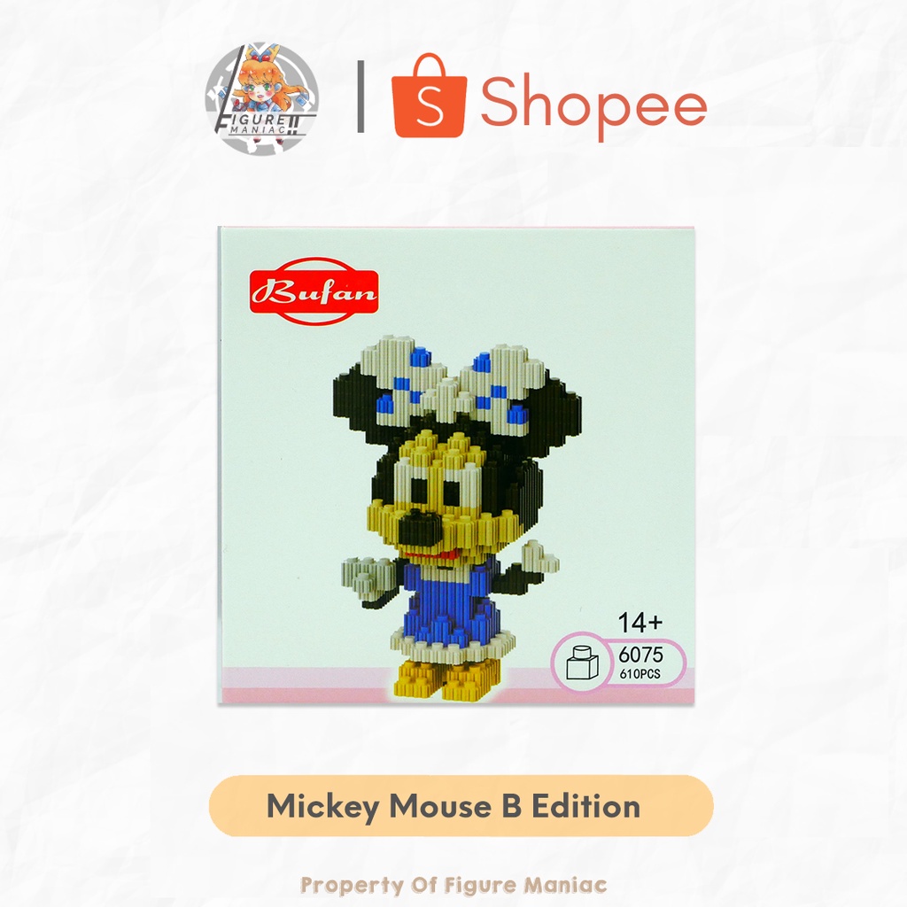 Mainan Anak - Mainan Balok Susun Disney Edukatif Untuk Anak DIY 3DPuzzle Toy Brick Gift Nano Block