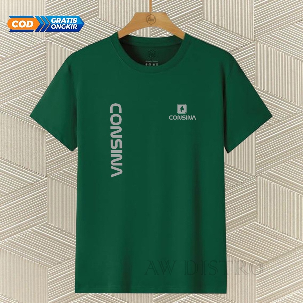 COD Baju Kaos Distro Csn Kirka Text Silver Premium Quality Lengan Pendek