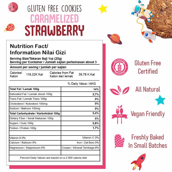 

Nola Gluten Free Caramelized Strawberry Cookies