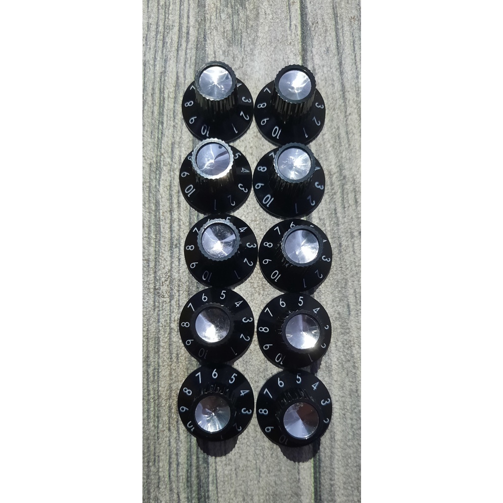 OBRAL Harga per 10 bh knob knop potensio fender original gitar ampli mixer sound system 