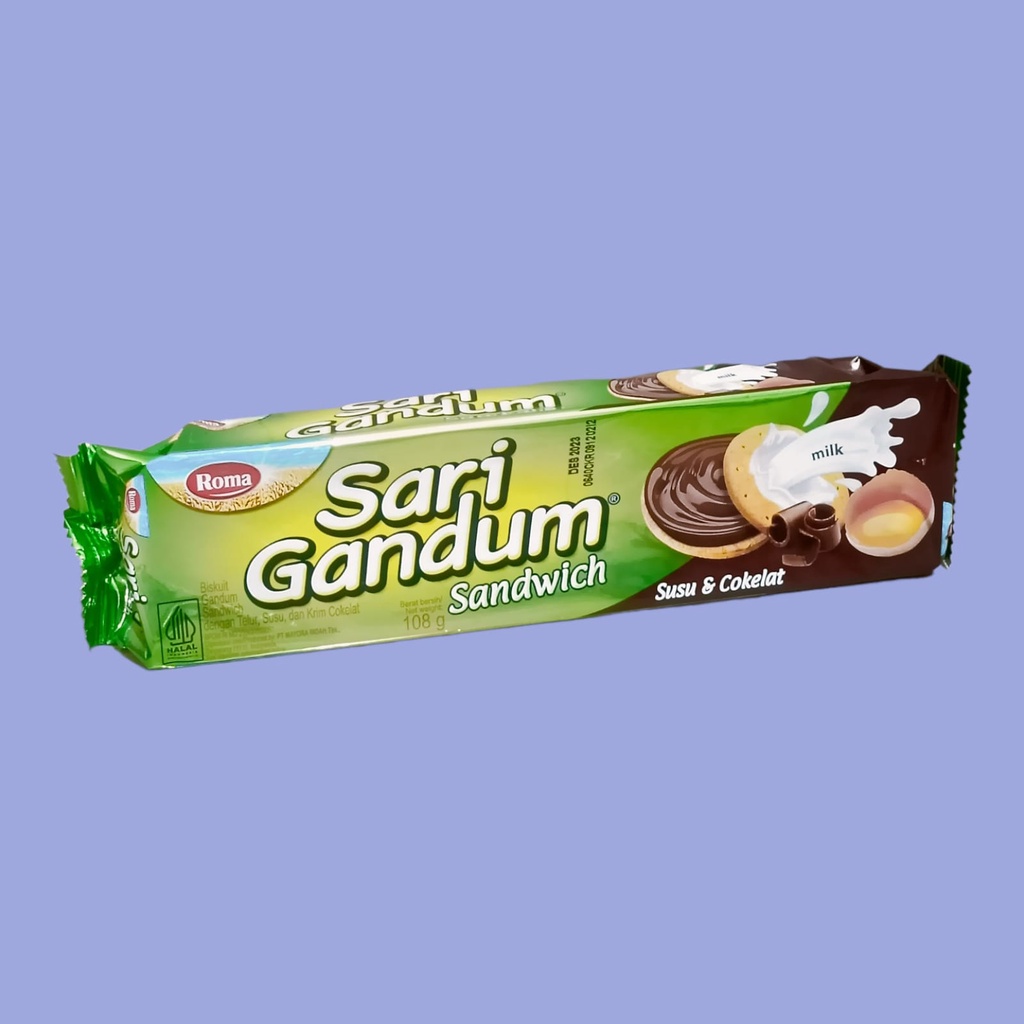 

ROMA Sari Gandum Coklat Biskuit 108gr