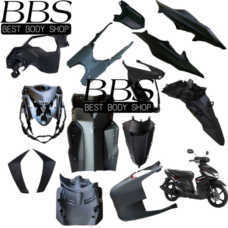 Full Cover Body Kasar Yamaha Mio M3 125 | Bodi Kasar Mio M3 125
