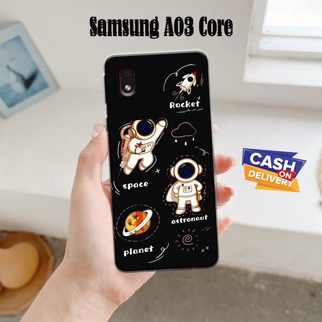 Case Hp Samsung A03 Core  - Casing Hp Samsung A03 Core  - Latopiacase - Fashion Case astronot  -  Ca