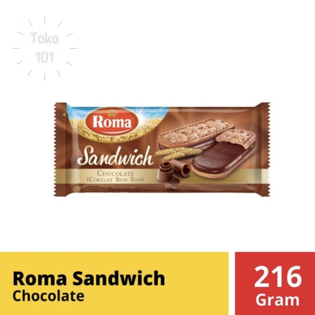 

Roma Sandwich Cokelat 216 gr Roma Sandwich Coklat dengan coklat filling berkualitas yang lezat.