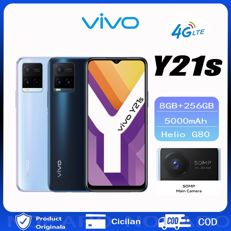 VIVO Y21s - RAM 8GB, ROM 256GB, 50MP Night Camera, 5000mAh Battery