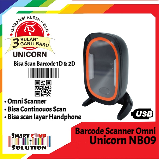 Scanner Barcode Omni Unicorn NB09 2D Efaktur - Mirip Panda PRJ-666 QR