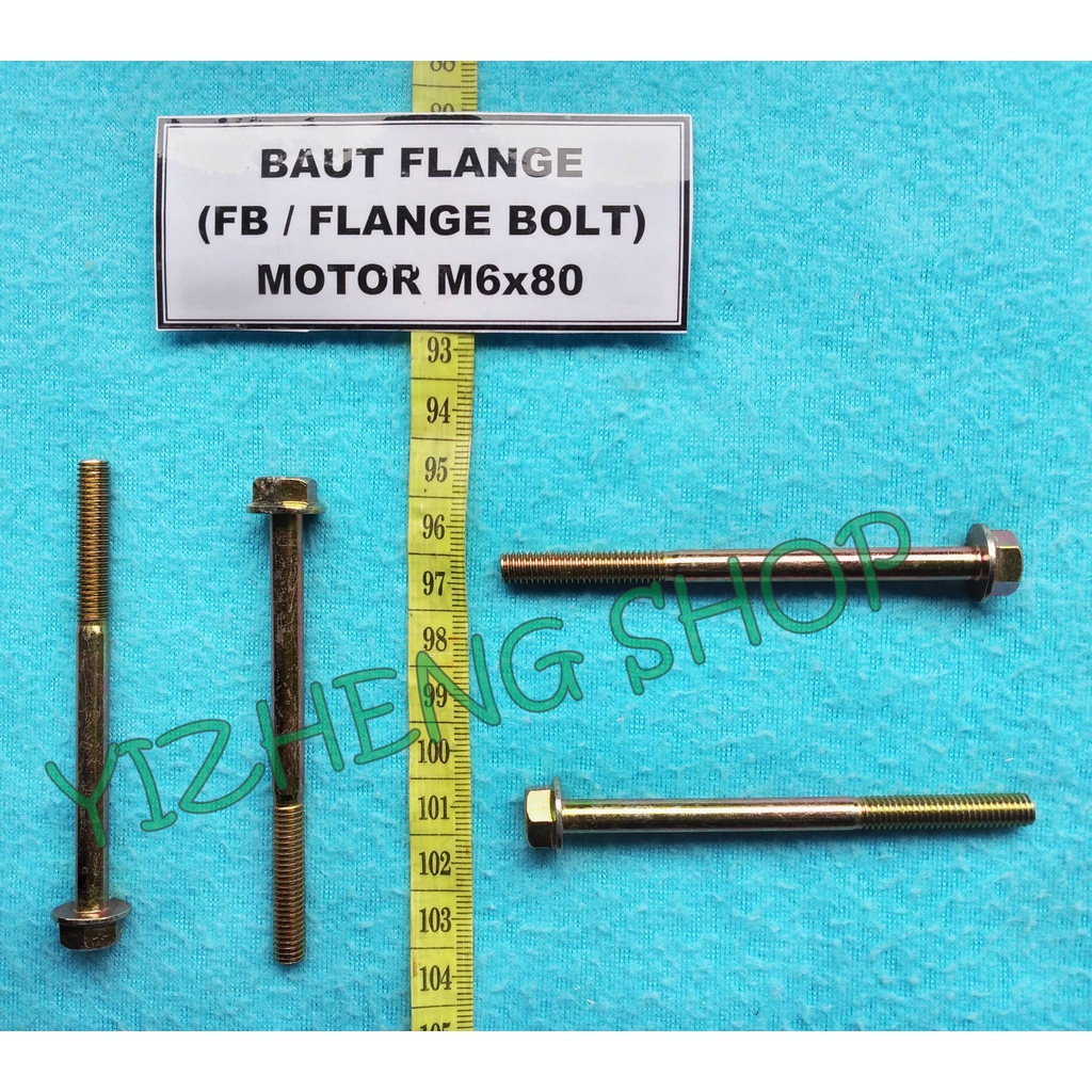 BAUT FLANGE ( FLANGE BOLT ) MOTOR M6 X 80