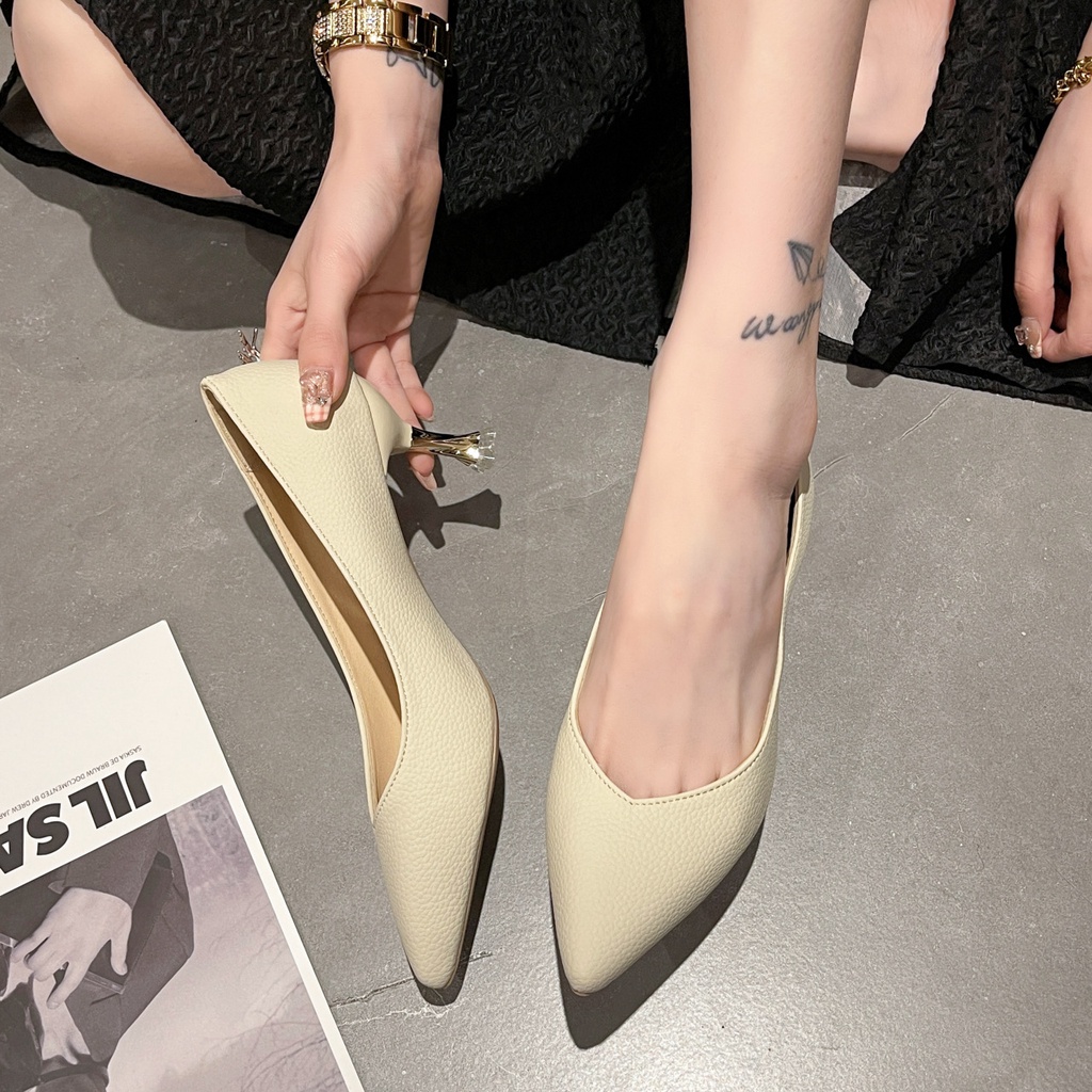 FD Sepatu Hak Wanita High Heels Import 6cm Hils Kerja Kasual kondangan HI-036