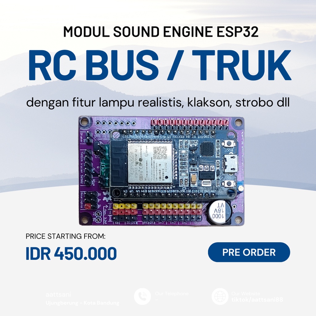 MODUL SOUND ENGINE ESP32