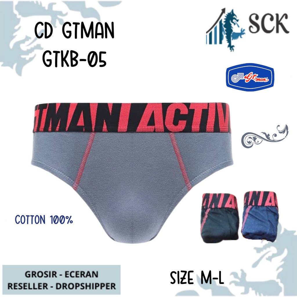 [ISI 2] Celana Dalam Pria GT MAN GTKB-05 Premium / CD Laki GTMAN Active ukuran M-XL