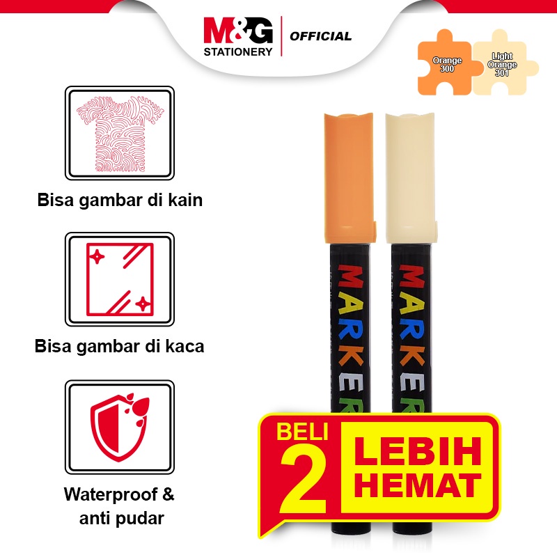 

M&G [ BUNDLE ] Acrylic Marker Multifungsi Segala Permukaan Paint Marker Spidol Akrilik