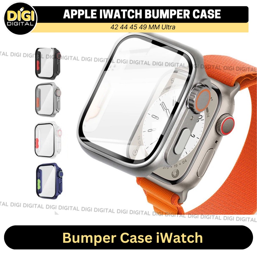 Bumper Case iWatch Apple Watch Case Glass Pelindung 44mm 45mm