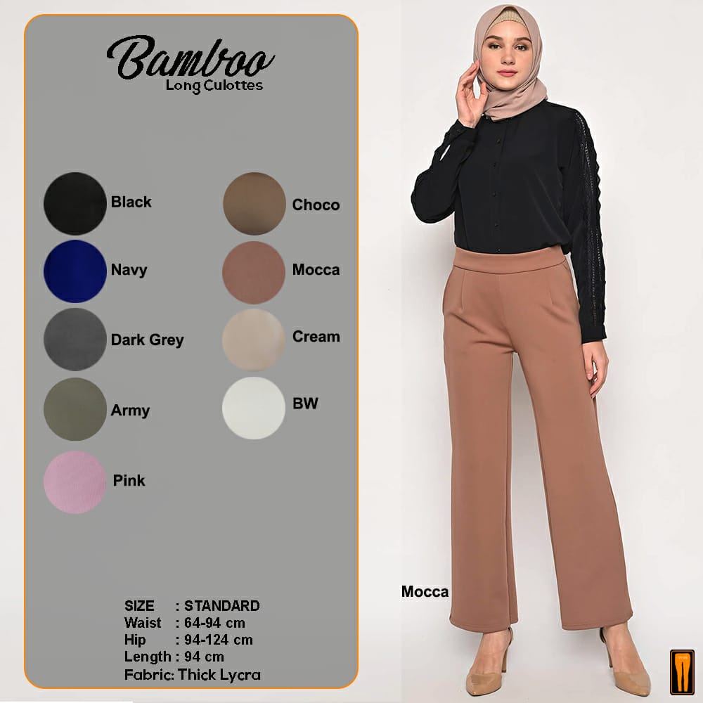 CELANA WANITA BAMBOO SCUBA PANTS MELAR