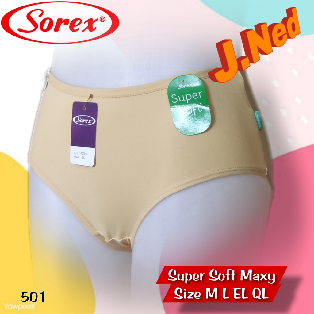 J501T  3 PCS RANDOM Celana Dalam Wanita Sorex M - XXL