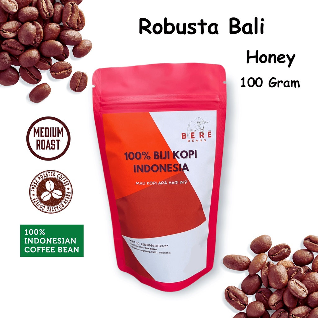 

Bere Beans - Kopi Robusta Bali Kintamani Indonesia 100 GRAM Biji Bubuk Coffee Beans Coffe Cofe Bean Giling Tubruk