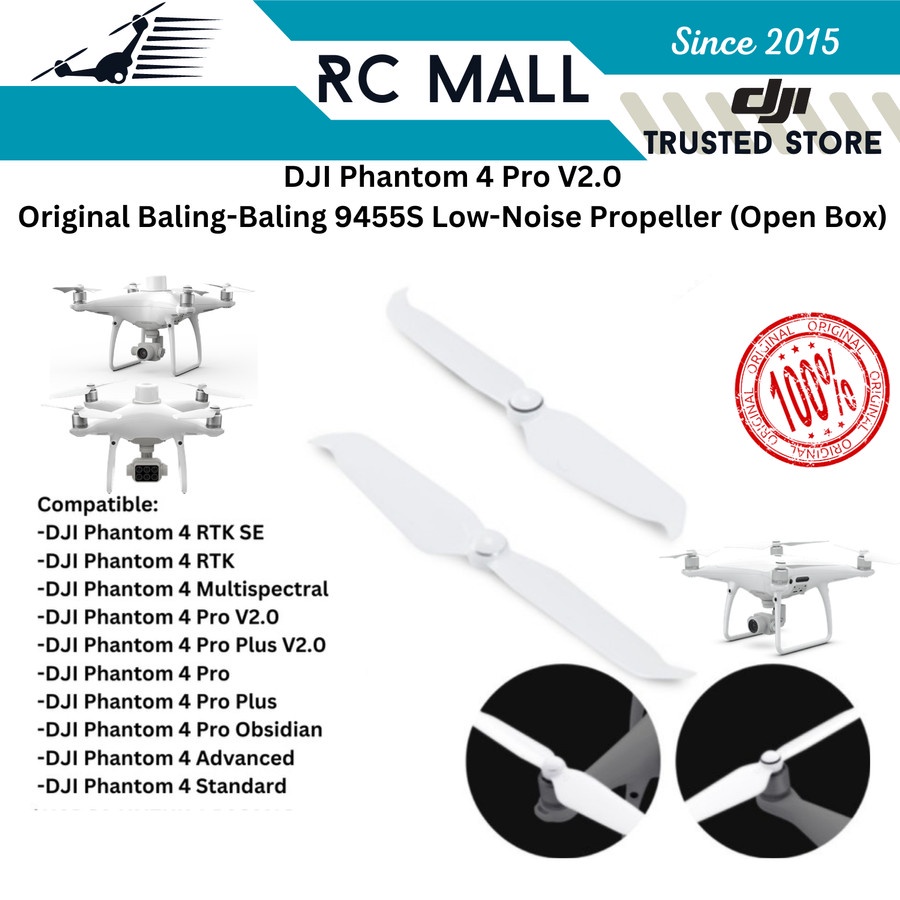 Propeller Baling-Baling DJI Phantom 4 Pro V2.0 DJI Phantom 4 RTK DJI Phantom 4 RTK SE DJI Phantom 4 