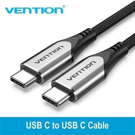 KABEL DATA CHARGER USB 3.1 TYPE-C MALE TO MALE VENTION 1 METER - TAA