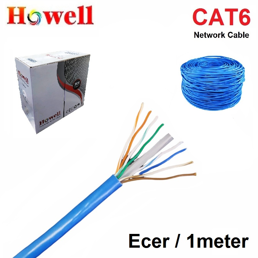 Howell Kabel Lan UTP Cat6 - Ethernet Internet Cable RJ45