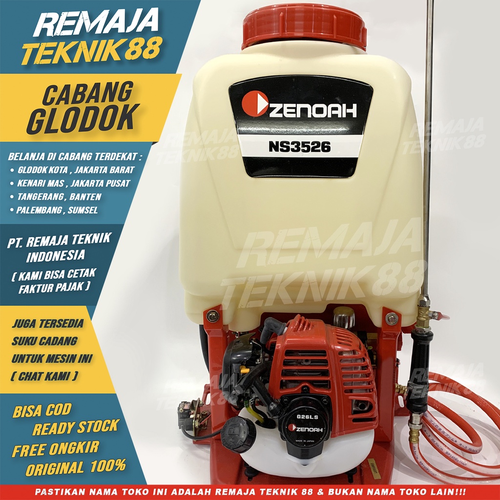 MESIN SPRAYER HAMA ZENOAH NS3526 / ENGINE POWER KOMATSU ZENOAH NS 3526