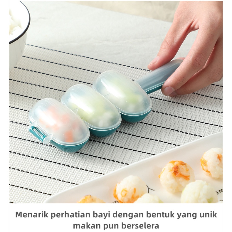 Cetakan Nasi Bento Rice Ball Shaker Cetakan Onigiri Nasi Bulat Rice Mold Bento CJ12