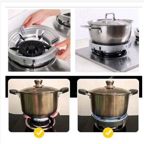 Alas Tatakan Cover Kompor Gas Portable Pelindung Anti Angin dan Slip