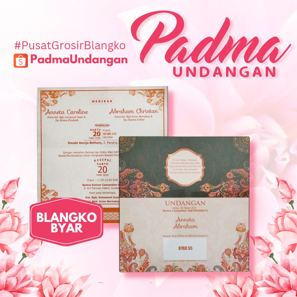 Blangko Undangan Byar 55 | PadmaUndangan
