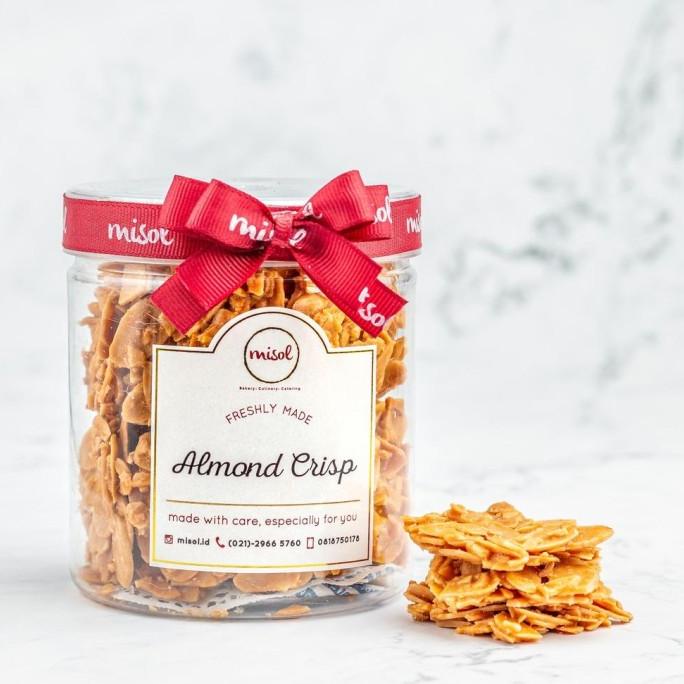 

KUE KERING ALMOND CRISP KUE KERING MISOL NETTO 174 GR KEMASAN TOPLES BULAT EL09I09A82L