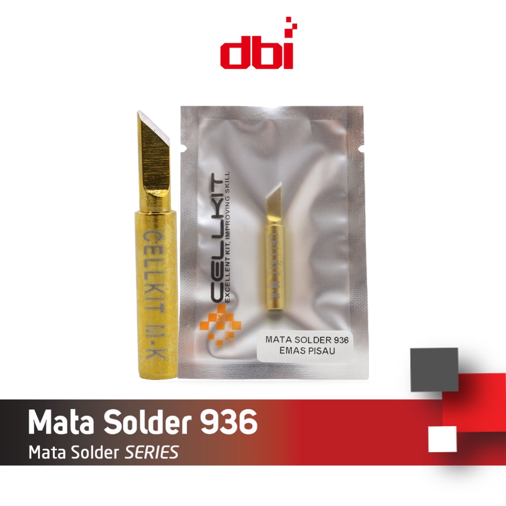 Mata Solder - Solder TIP 936 Emas model Pisau / Miring type T-K LEAD FREE CELLKIT