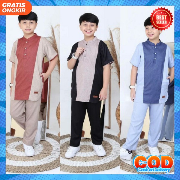 Sale Koko Anak Terbaru Nibras Koko Anak Sarimbit Nibras Chesa Koko Anak Lengan Panjang Katun Lebaran