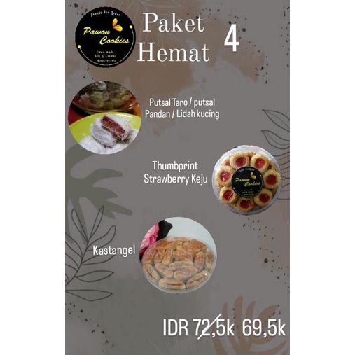 

(Pesanan/Custome) Kue Kering Lebaran- Paket Hemat 4- Home made