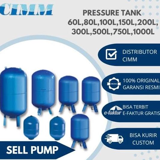 Pressure Tank Cimm 1000L 10 Bar Cimm Afe Ce 1000L Original Made Italy
