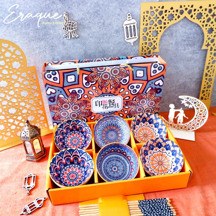 Terlaris Bohemia Bowl Gift Set / Set Mangkok Makan Keramik / Hampers Wedding