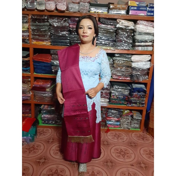 SONGKET TUMTUMAN TENUN MESIN SIANTAR SARUNG SELENDANG TENUN BAWAHAN KEBAYA BATAK KONDANGAN MURAH