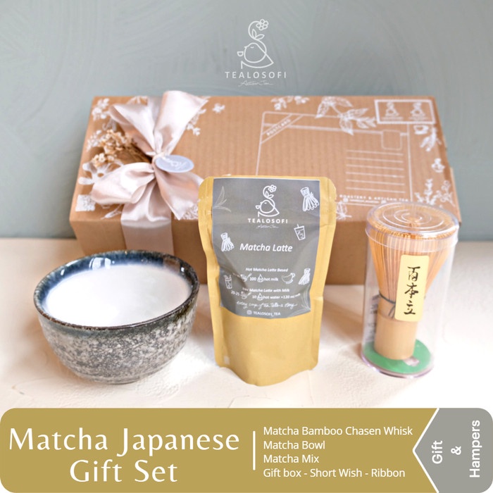 

Hampers Matcha Japanese Gift Set - Tealosofi Bamboo Whisk Chasen Hampers Kado