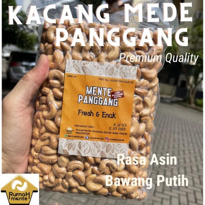 

[Terlaris] Kacang Mete Utuh Matang Oven Panggang Rasa Asin Bawang Cheeksredstore