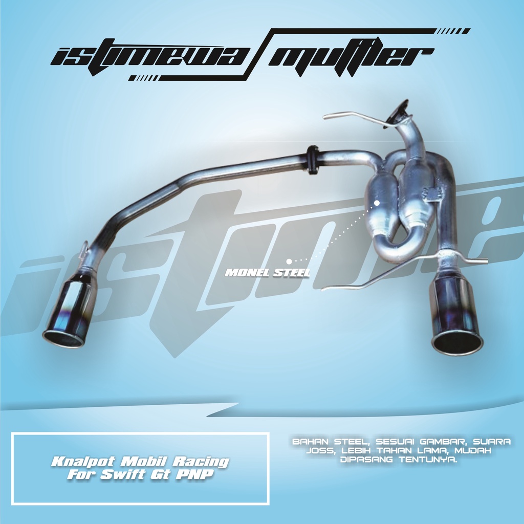 Knalpot Mobil Racing For Swift Gt PNP