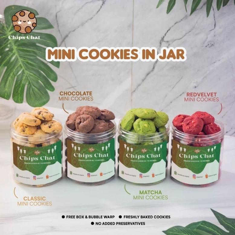 

Best Soft Crunch Mini Chocolate Chips Cookies In Jar Toples Lebaran Natal Hamper Paket Ultah Souvenir Kado Gift Box Of 4 / Chips Chat By Lexley / Chipschat Yesicamart