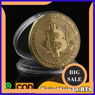 KOIN BITCOIN KOIN FISIK BTC KOIN MAINAN GIFT BITCOIN ACTION FIGURE suku cadang 29M4R23