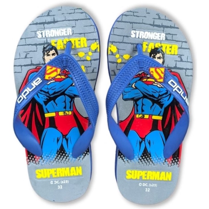 SANDAL ANAK JEPIT ANDO SUPERMAN UKURAN