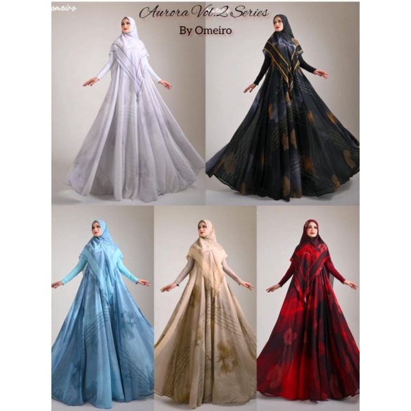 AURORA VOL.2 SERIES SET GAMIS SYARI BY OMEIRO